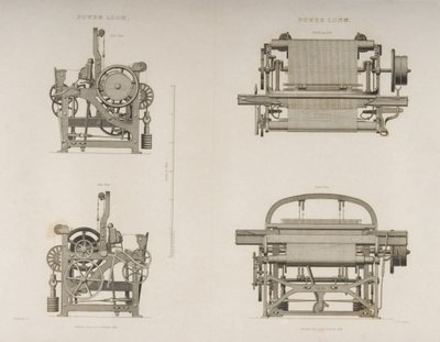 Four Views of the Power Loom, c.1830 by Joseph Wilson Lowry